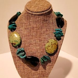 Turquoise color shorty Necklace
